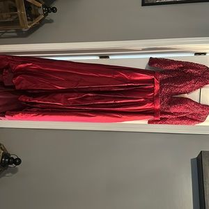 Formal burgundy dress, never worn